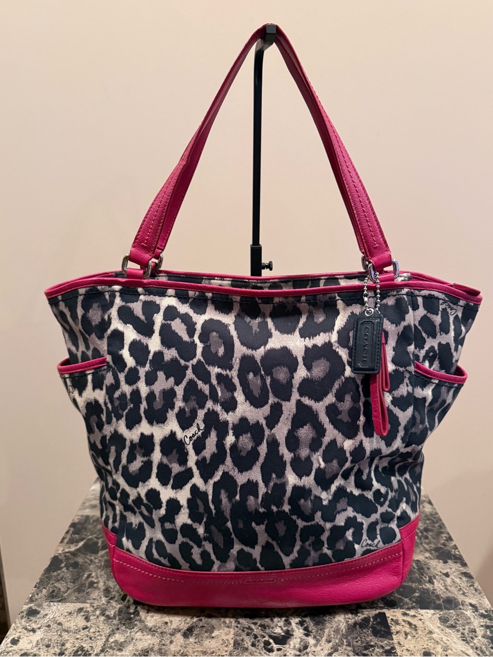 ❌SOLD❌ Coach Ocelot Print Tote & Matching Wallet/Wristlet Set - Picture 3 of 16